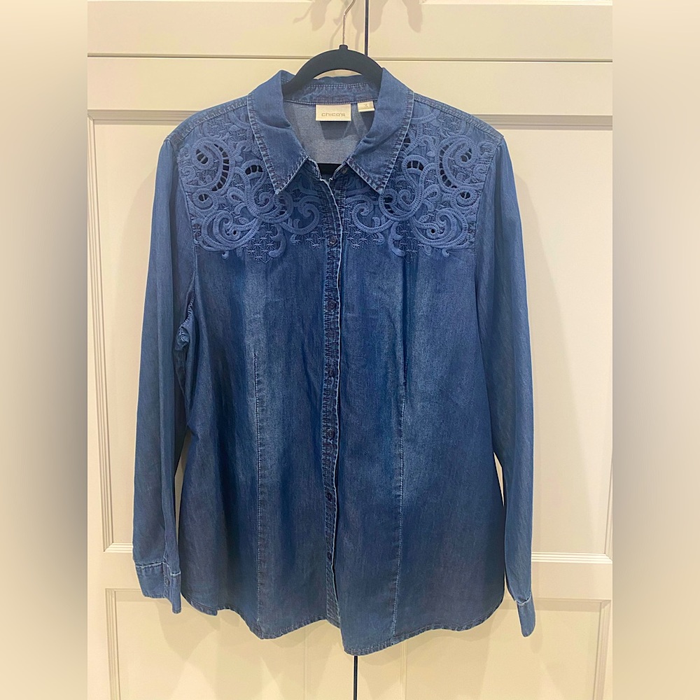 Chico’s denim shirt